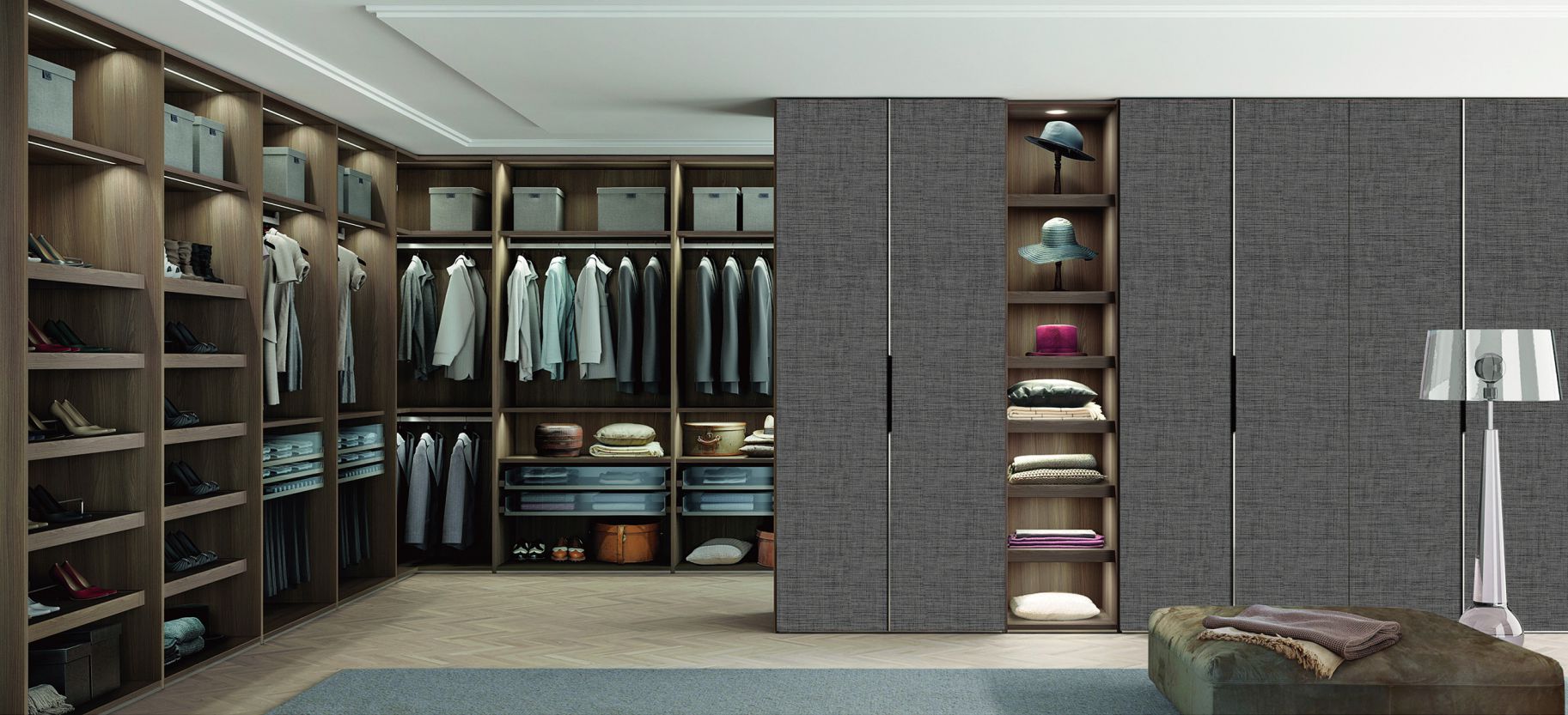 上海廠家定制開放式整體衣帽間衣柜全屋家具小戶型現(xiàn)代輕奢